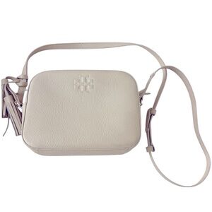 Tory Burch Pink Pebbled Leather Tassel Crossbody(used)